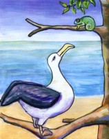 Illustration zum Mrchen 'Warum der Albatros..'